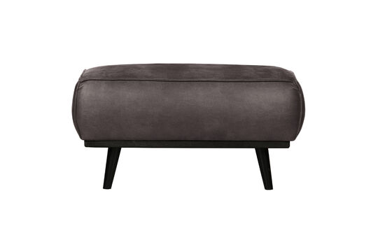Hocker 80x55 cm Eco-Leder Dunkelgrau Statement