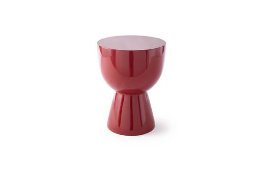 Hocker aus Fiberglas rot Burgund Tip tap