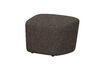 Miniature Hocker Bouclé Brown Lofty 1