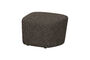Miniature Hocker Bouclé Brown Lofty Clipped