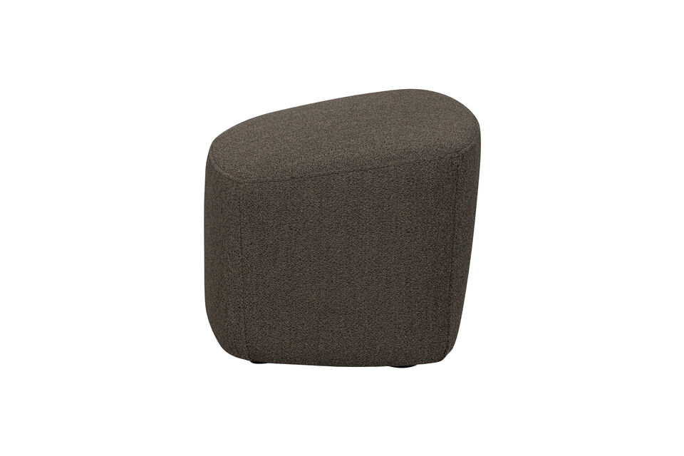 Beautiful rounded skirts Fitted with a rich bouclé fabric Comfortable footstool H 41 cm x W 62 cm