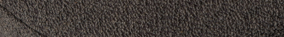 Material Details Hocker Bouclé Brown Lofty
