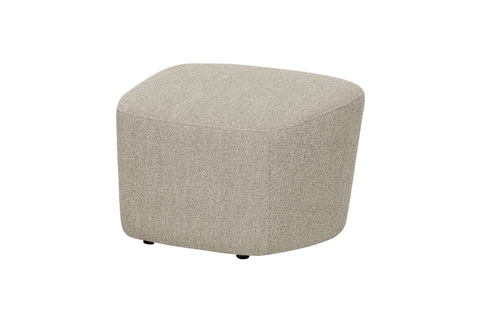 Hocker Bouclé Natur LOFTY Vtwonen