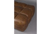 Miniatura Hocker Hackman de cuero color chocolate 5