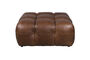 Miniature Hocker Hackman Leather Chocolate Clipped