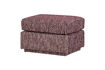 Miniaturansicht Hocker mit Muster 40x60x50 cm Stoff Bordeauxrot Lou 1