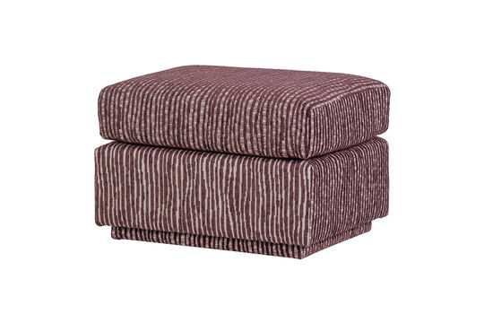 Schauen Sie die Produktbeschreibung an hocker mit Muster 40x60x50 cm Stoff Bordeauxrot Lou Hocker mit Muster 40x60x50 cm Stoff Bordeauxrot Lou