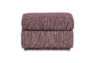 Miniaturansicht Hocker mit Muster 40x60x50 cm Stoff Bordeauxrot Lou 3