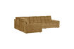 Miniatuur Hoekbank links 316 cm velvet goud SECOND DATE 3