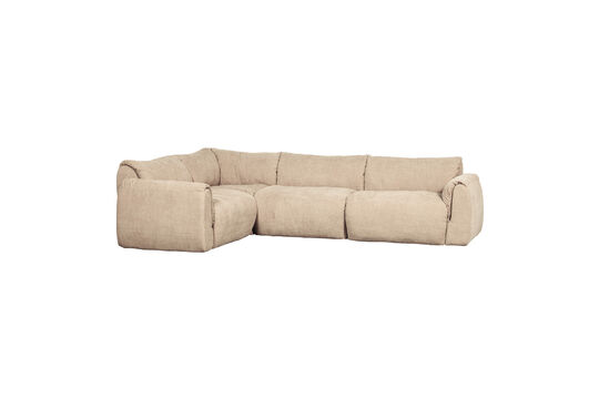 Hoekbank links geweven chenille zand BAGGY Productfoto