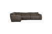 Miniatuur Hoekbank links geweven stof warmgrijs melange Baggy 2
