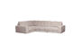 Miniatuur Hoekbank links ribstof naturel Second Date Productfoto