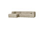 Miniatuur Hoekbank links structuur velvet buttermilk BEAN Productfoto