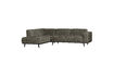 Miniatuur Hoekbank links structuur velvet frost STATEMENT 1