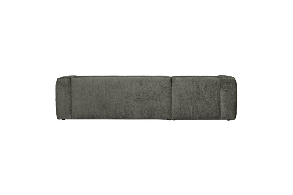 Stoere hoekbank Bekleed met een structure velvet (100% polyester) Grof en volumineus design H 73 cm
