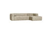 Miniatuur Hoekbank rechts velvet buttermilk Bean 1