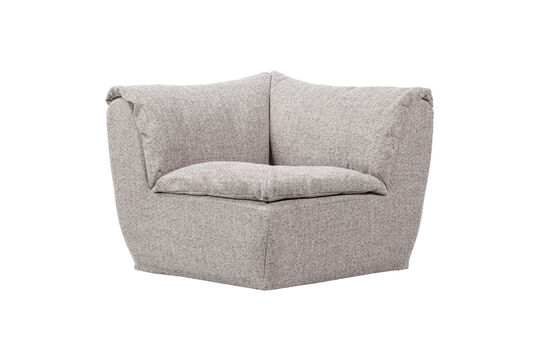 Hoekelement 96x96 cm geweven stof naturel melange Baggy