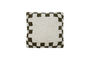 Miniature Housse de coussin 50x50 cm Coton Vert et Blanc cassé HDChess Détouré