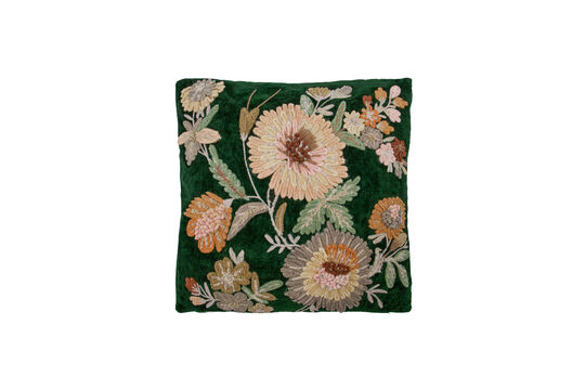 Housse de coussin 50x50 cm vert et rose Bota