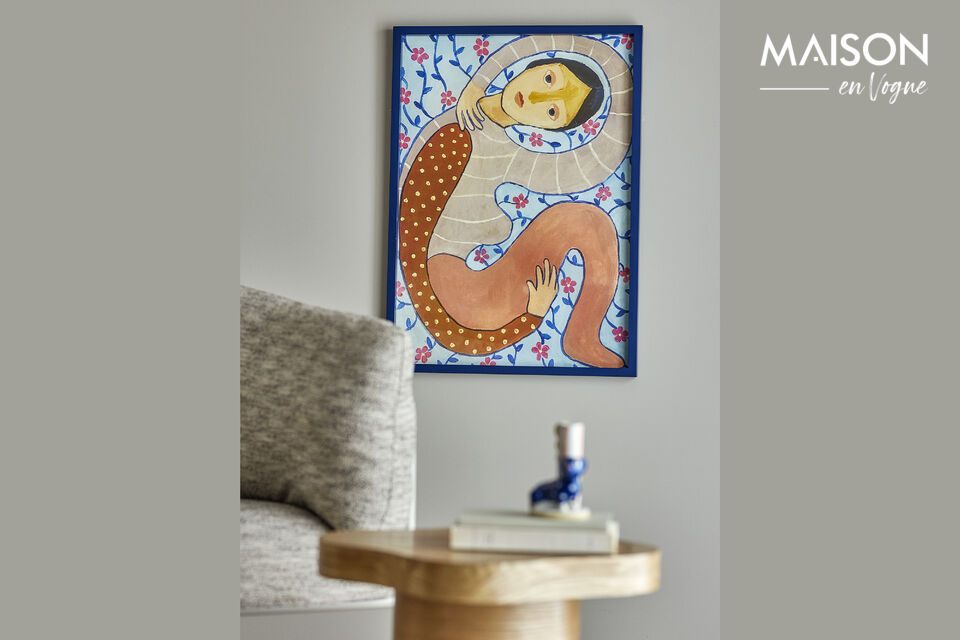 Die Floriesta Illustration mit Rahmen von Bloomingville ist eine gerahmte Wanddekoration