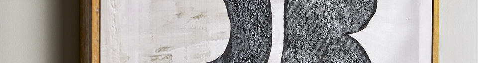 Materialbeschreibung Illustration mit Rahmen aus Tannenholz schwarz Comma