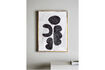 Miniature Illustration with black firwood frame Comma 3