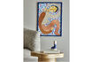 Miniature Illustration with Frame 52x72 cm in Multicolor Firwood Floriesta 3