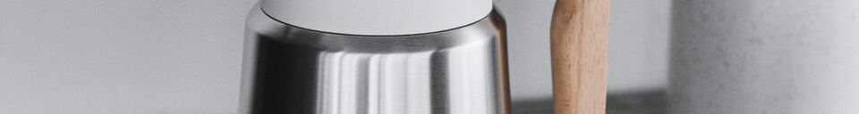 Materialbeschreibung Isolierkanne 1L Edelstahl Silber Cole