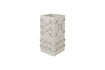 Miniatura Jarrón cuadrado 25 cm de hormigón gris Graphic 1