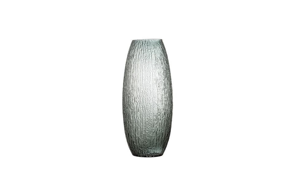Jarrón D22xH50 cm de vidrio gris Brock Bloomingville