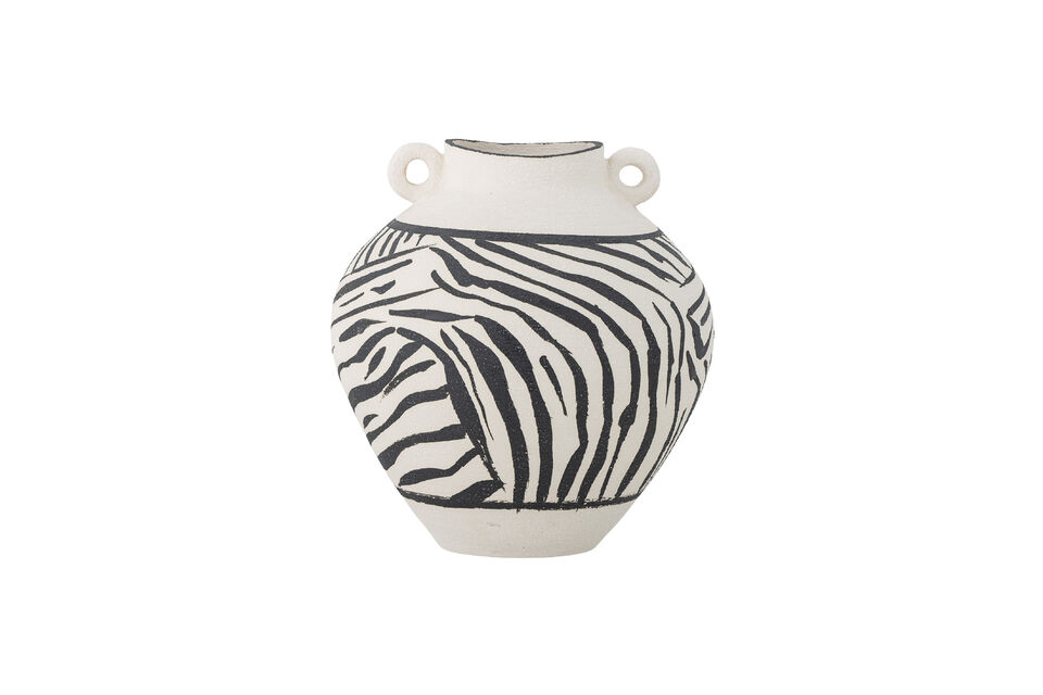 Jarrón D25xH26 cm de gres negro Togo Bloomingville
