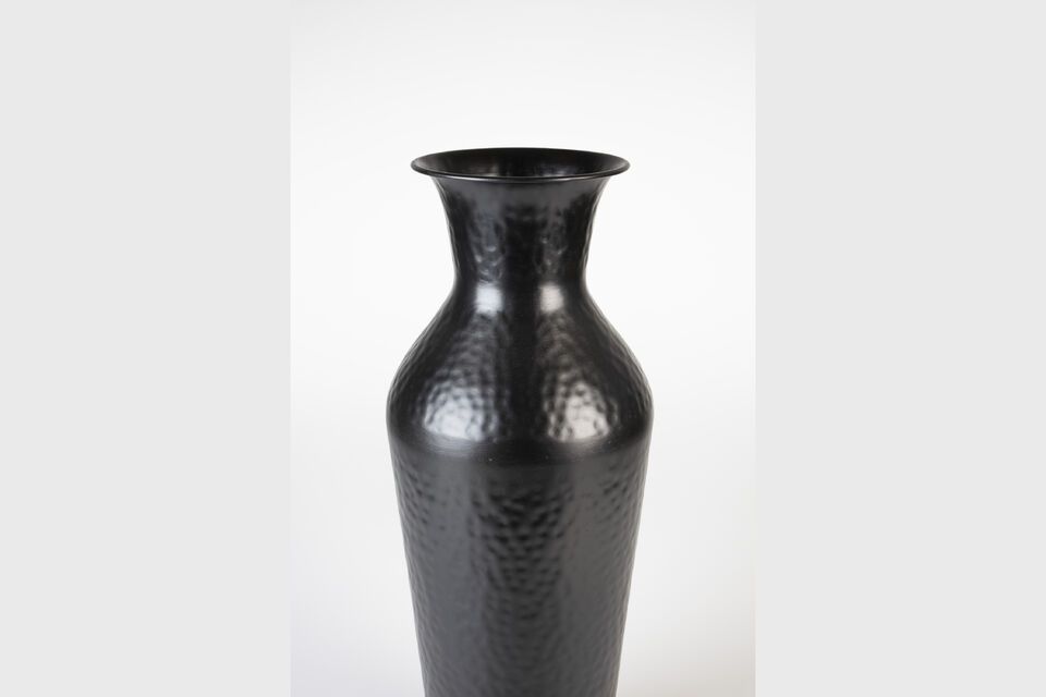 Jarrón de acero negro 49 cm Dunja - 5