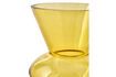 Miniatura Jarrón de cristal amarillo Fat Neck 4