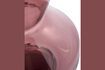 Miniatura Jarrón de cristal morado Thick Neck 5