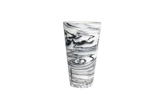 Jarrón de resina gris 30 cm Conic