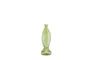 Miniatura Jarrón de vidrio verde claro H30 Fish Clipped