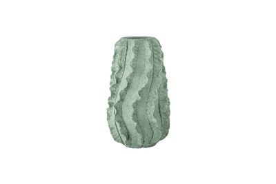 Jarrón decorativo D23xH37 cm de terracota verde Natika