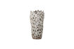 Miniatura Jarrón decorativo H37 cm de gres blanco Eunice 6