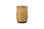 Miniatura Jarrón decorativo Ø18xH25,5 cm de terracota amarilla Rijad Clipped