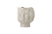 Miniatura Jarrón Ø21xH24 cm de gres blanco Adair 1