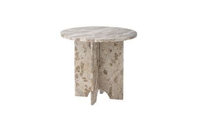 Jasmia brown marble side table