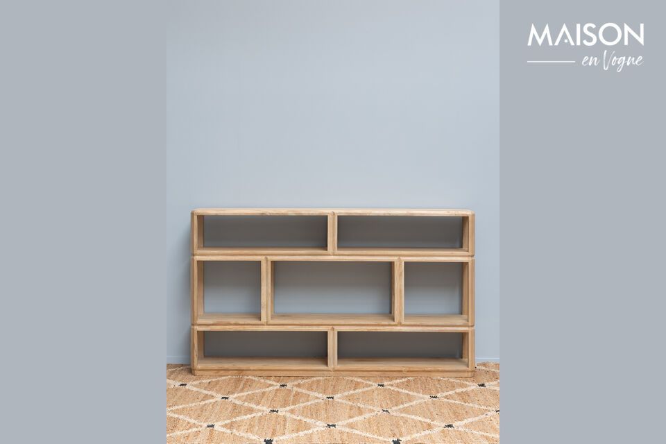 Jill light wood shelf Chehoma