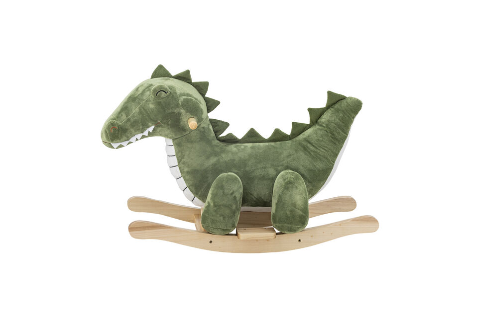 Jouet à bascule crocodile en polyester vert Arnie - 6