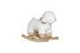 Miniature Jouet à bascule en tissu blanc Laasrith Détouré