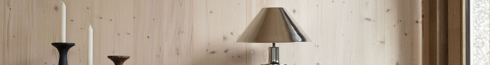 Benadrukte materialen Kandelaar Flames L Bruin