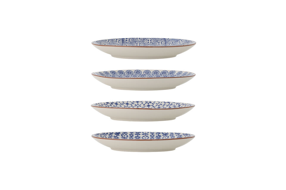 Karine Plate, Azul, loza de gres - 4