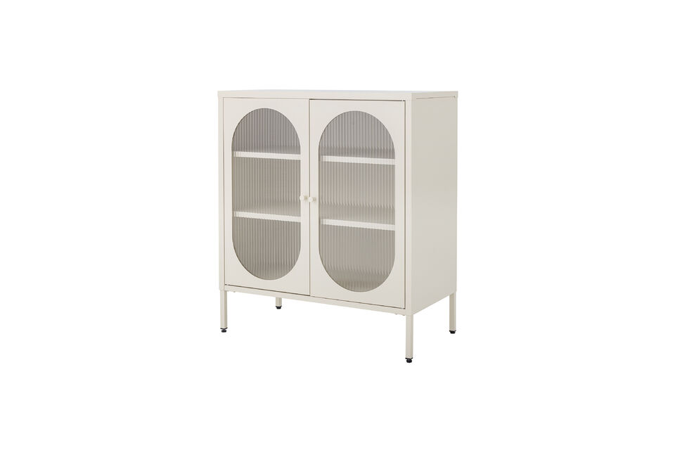 Kast 80x90 cm van ijzer en glas Nature Salvo - 4