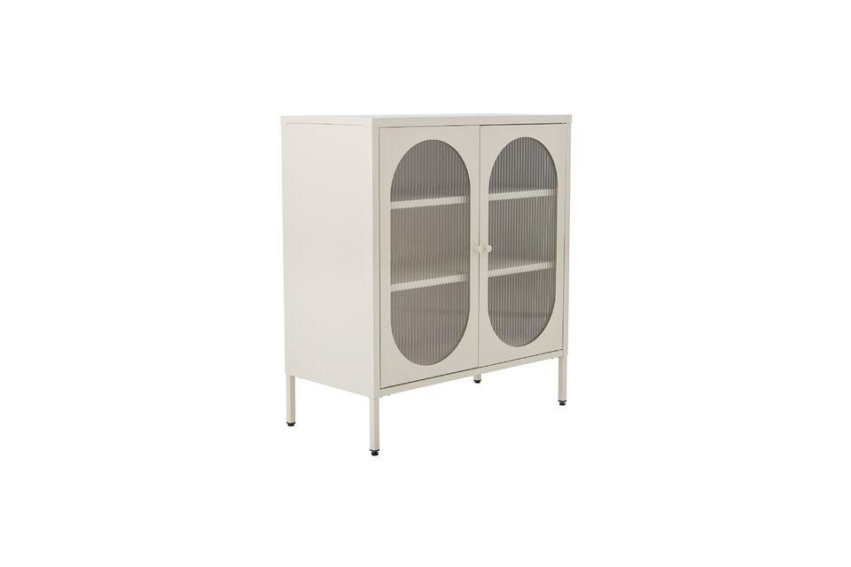 Kast 80x90 cm van ijzer en glas Nature Salvo - 5