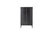 Miniatuur Kast 85x150 cm van zwart mahoniehout en rotan Marikka 3