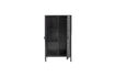 Miniatuur Kast 85x150 cm van zwart mahoniehout en rotan Marikka 6